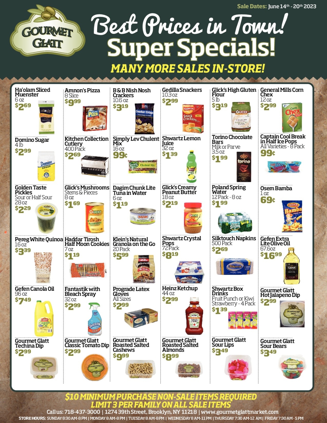 Gourmet Glatt Market | Kosher Grocery Specials | Boro Park | WatsOnSale